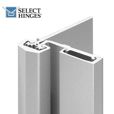 Select Hinges Select-Hinges85" Geared Half Surface Concealed Continuous Hinge - 3/32" Dr Inset - Full Frame - Alum SLH-54-85-CL-HD